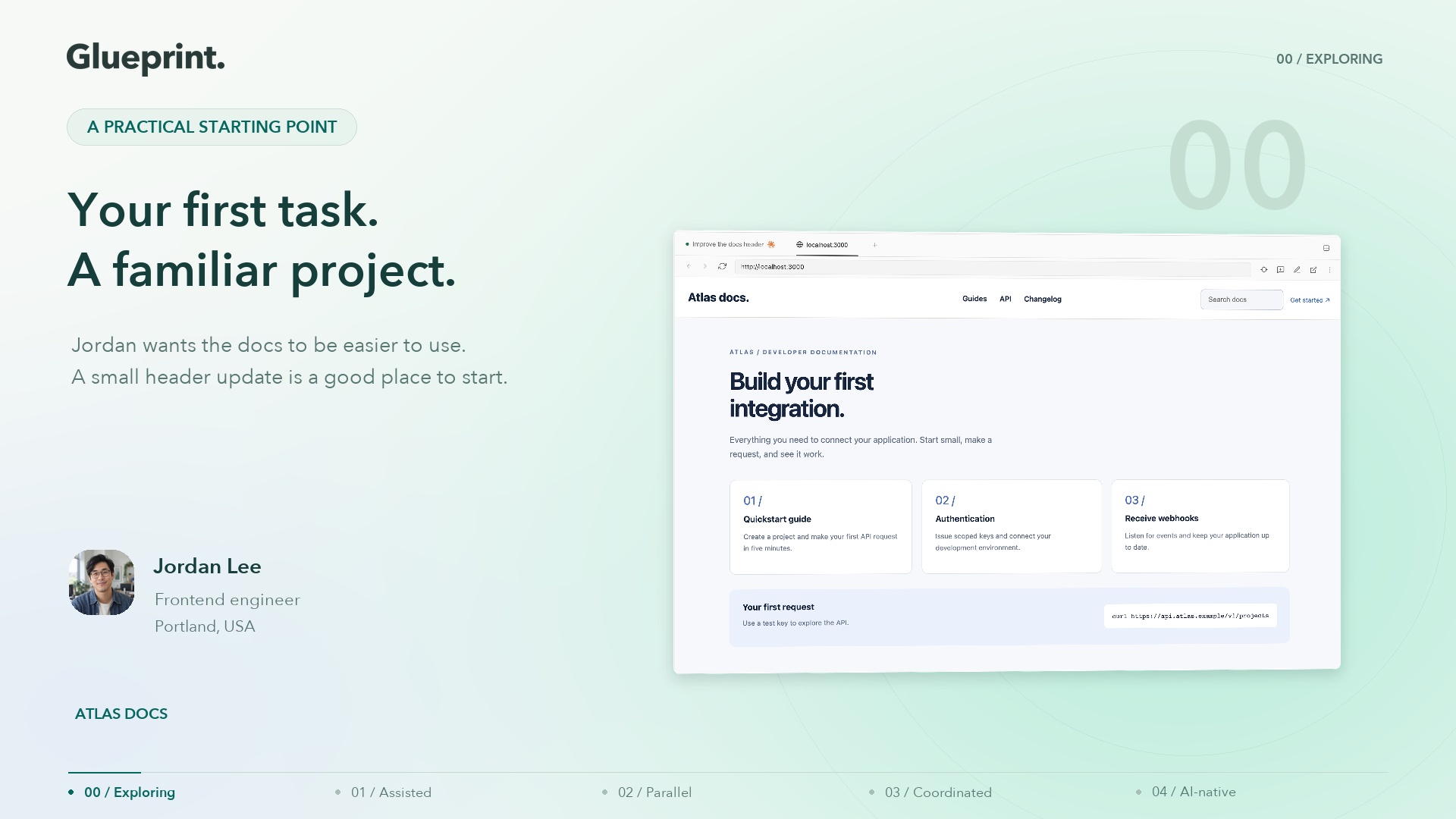 Glueprint: Start with one useful change.